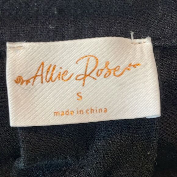 Allie Rose Black casual jumpsuit one piece size small viscose/linen - Picture 9 of 10